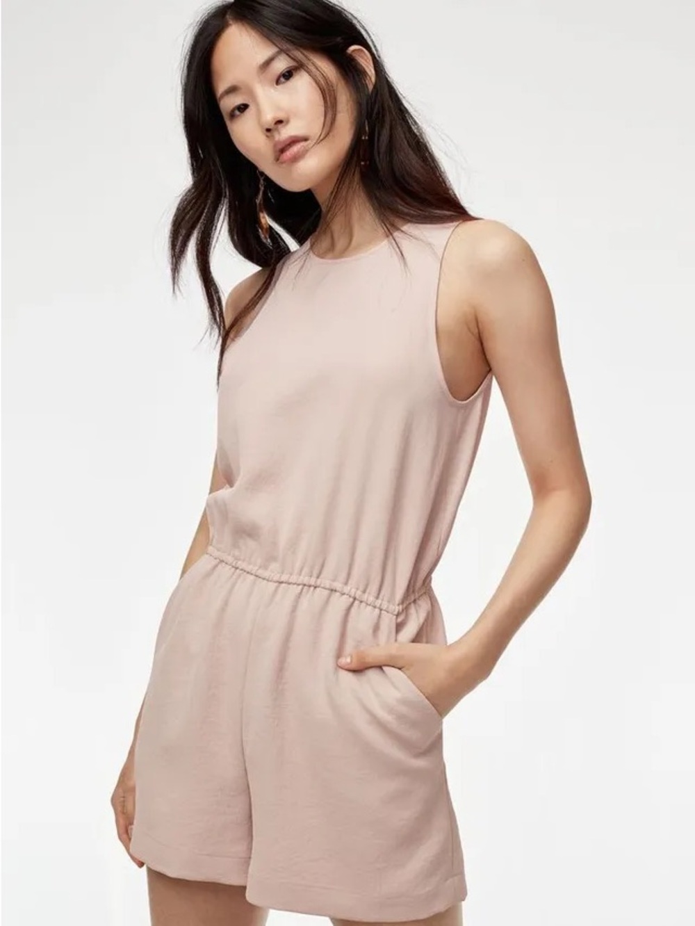 Aritzia Wilfred Size XS Rive Romper Blush Pink